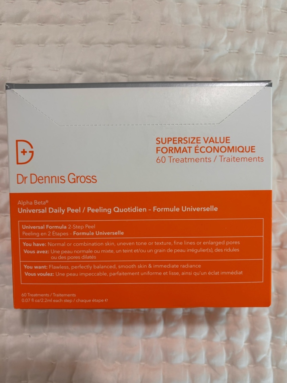 Dr. Dennis Gross Alpha Beta Universal Daily Peel - White & Orange Box